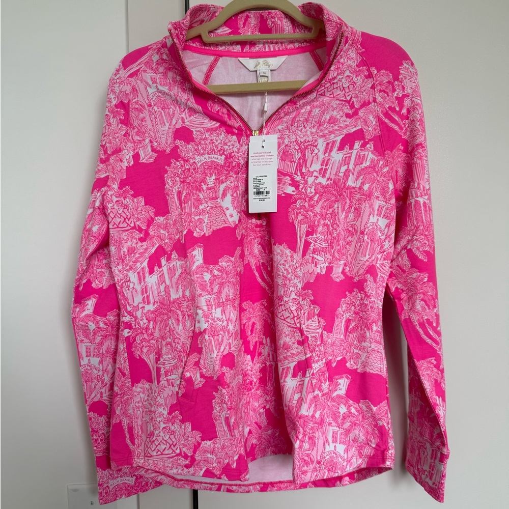 NWT Lilly Pulitzer UPF 50+ Skipper Popover Roxie Pink PB Anniversary Tole